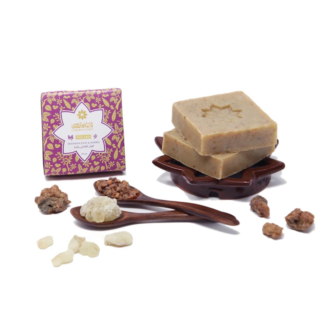 Frankincense and myrrh hand soap branch and vine